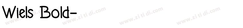 Wiels Bold字体转换